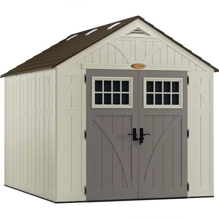 1-25-1-700x700-1-1-1.jpg Suncast Tremont 8×10 BMS8100 Outdoor Resin Storage Shed - Image 1