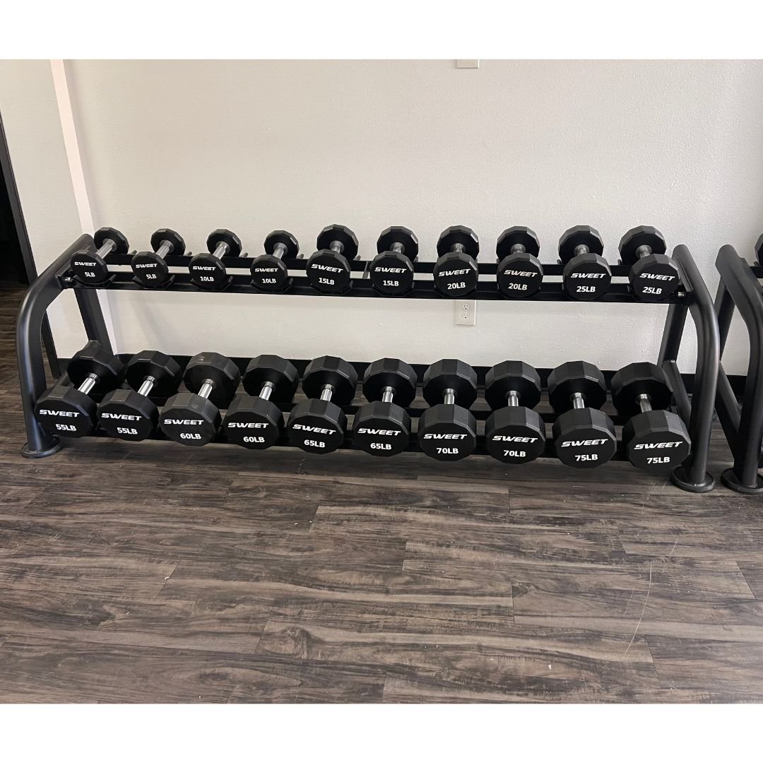 SweetDumbbellSet6_44e4f839-7e7c-4882-a24d-56fdbe10f79b.jpg Sweet Dumbbell Set 5-100 lb (Rack sold seperately) - Image 1